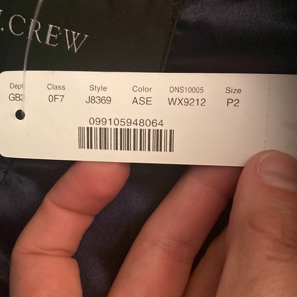 NWT J Crew Nello Gori Italian Stadium cloth Size 2 P. - Picture 4 of 4